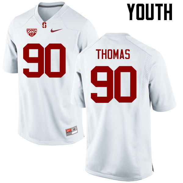 Youth Stanford Cardinal #90 Solomon Thomas College Football Jerseys Sale-White - Click Image to Close